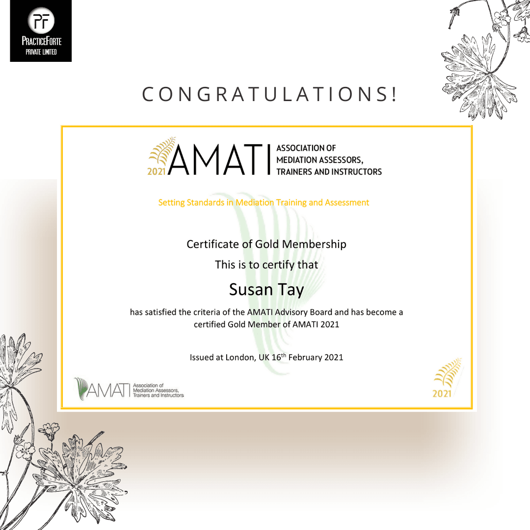 Susan Tay Certified Amati Gold Member