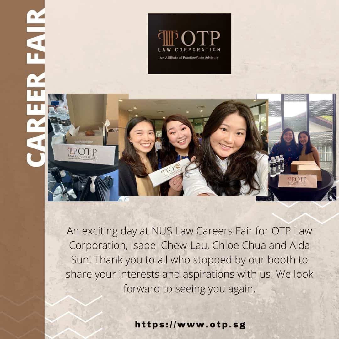 OTP Law at NUS Career Fair 2023